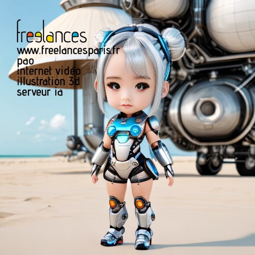 Pao mise en page internet vidéo illustration 3d serveur IA générative AI freelance paris studio de création magazines QUISCR50